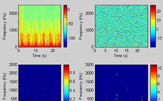 Plot of wheezes detection